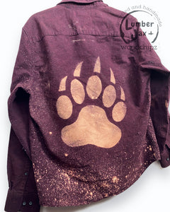Claw Stamped Flannel