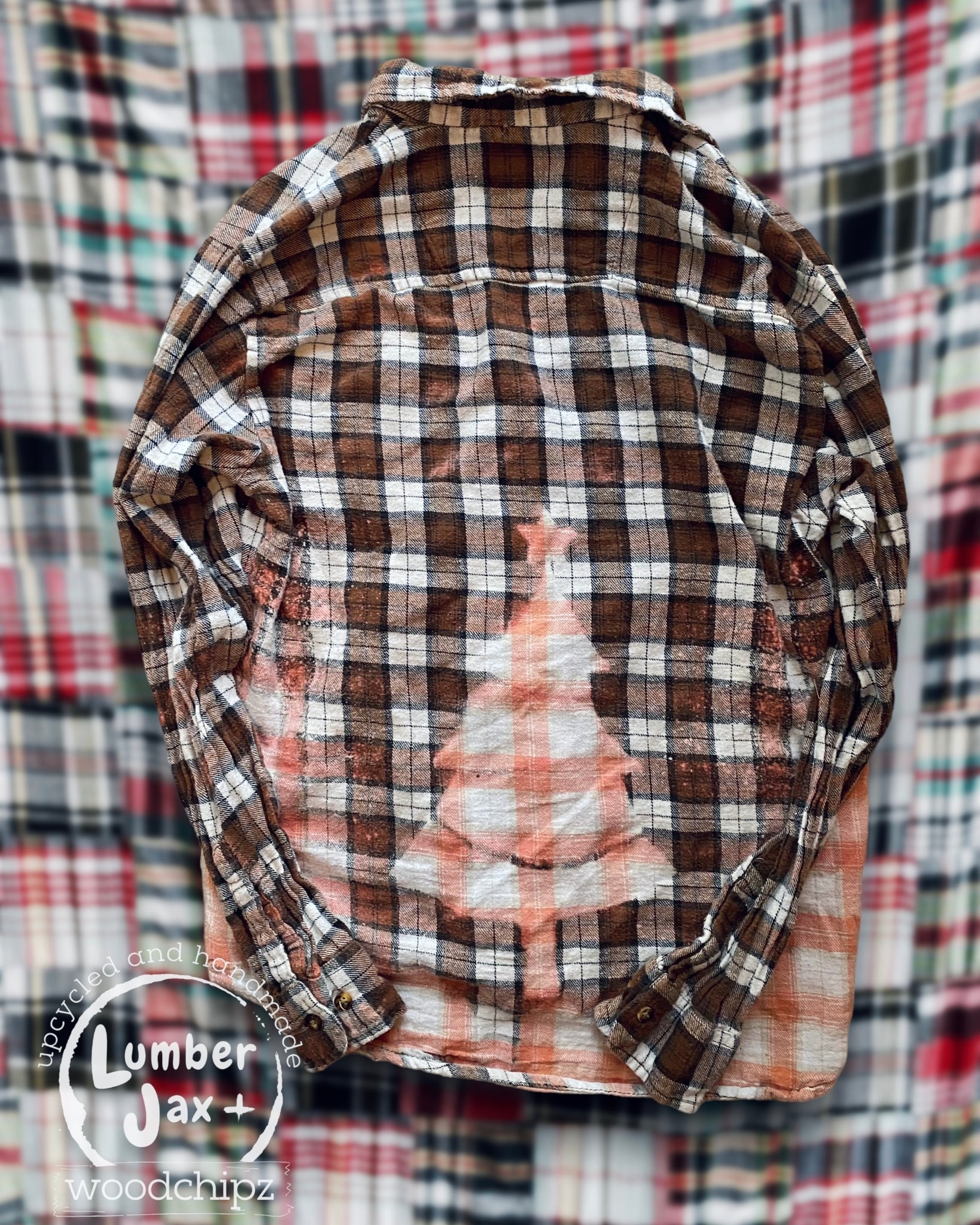 Christmas Tree Stamped Flannel